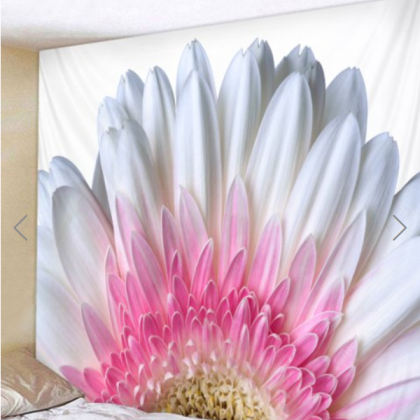 Fabric Wall Tapestry/throw Flower And Petals 71 X..